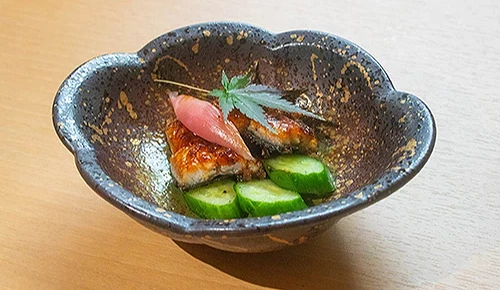 單品「鰻魚小黃瓜涼拌」(うざく)